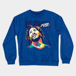 Derrick Rose on WPAP art 2 Crewneck Sweatshirt